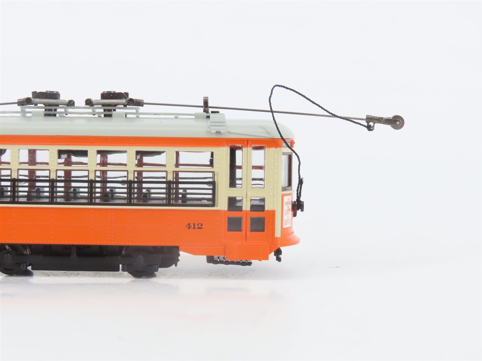 HO Bachmann Spectrum 80204 New York & Queens Birney Safety Streetcar #412 w/ DCC