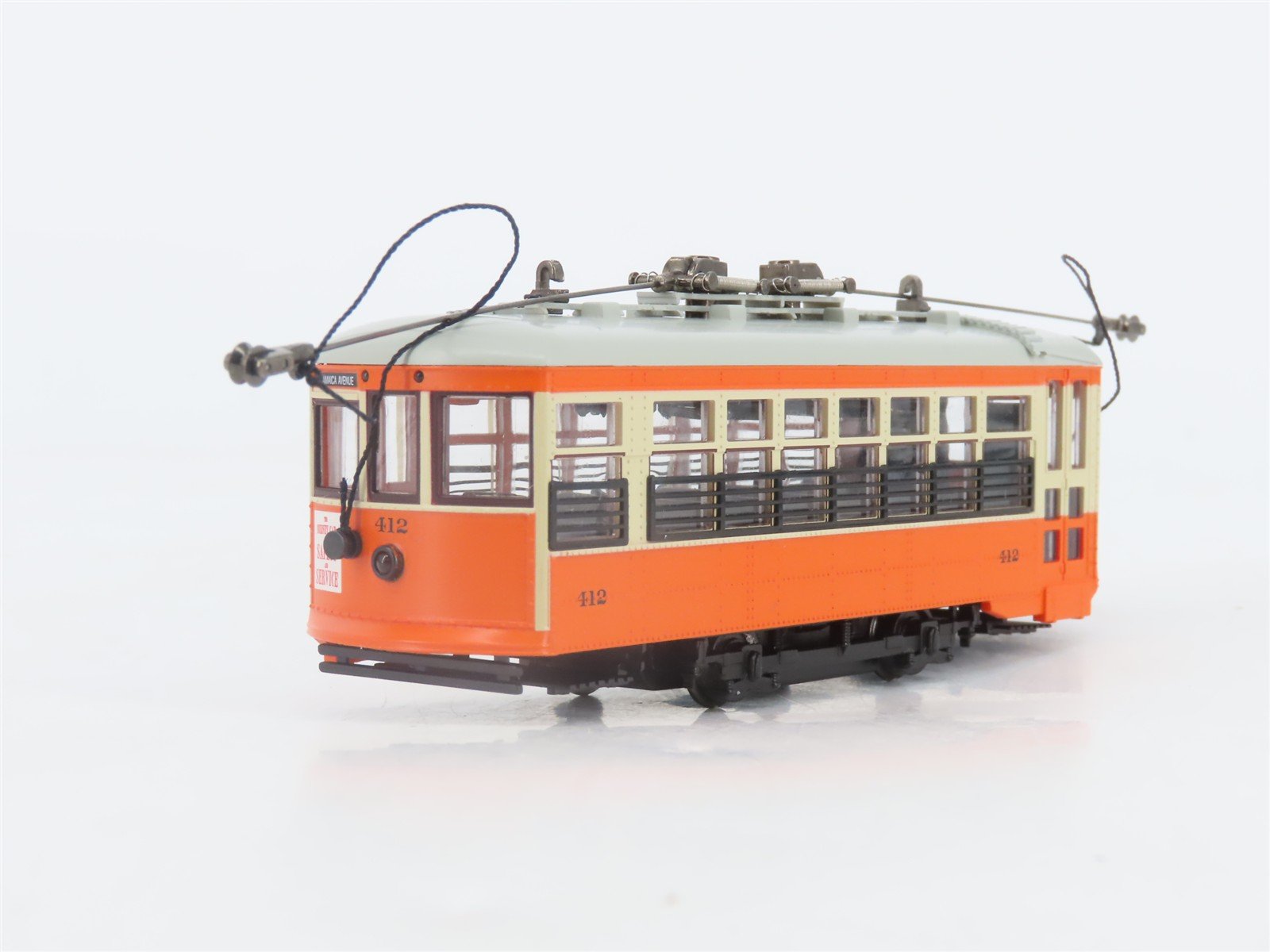 HO Bachmann Spectrum 80204 New York & Queens Birney Safety Streetcar #412 w/ DCC