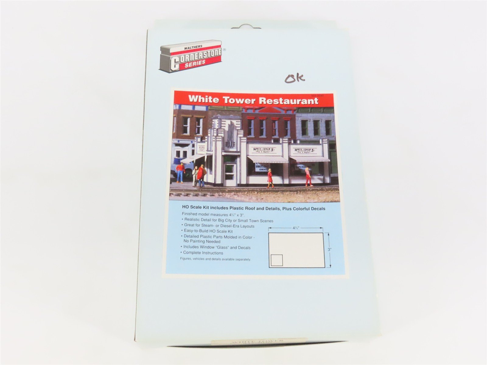 HO 1/87 Scale Walthers Cornerstone Kit 933-3030 White Tower Restaurant