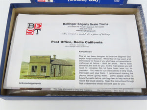 HO 1/87 Scale Bollinger Edgerly BEST Kit 1098 Post Office (Bodie, CA)