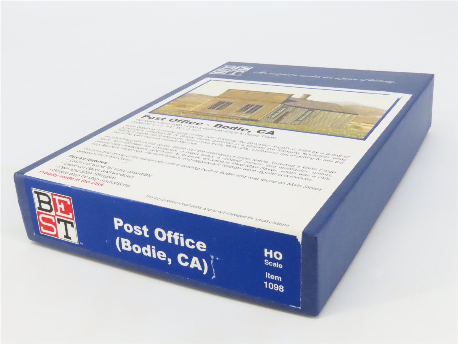 HO 1/87 Scale Bollinger Edgerly BEST Kit 1098 Post Office (Bodie, CA)