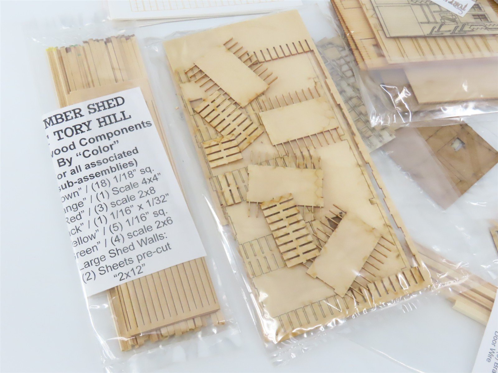 HO 1/87 Scale Bar Mills Laser-Cut Kit Tory Hill Lumber & Supply - Incomplete