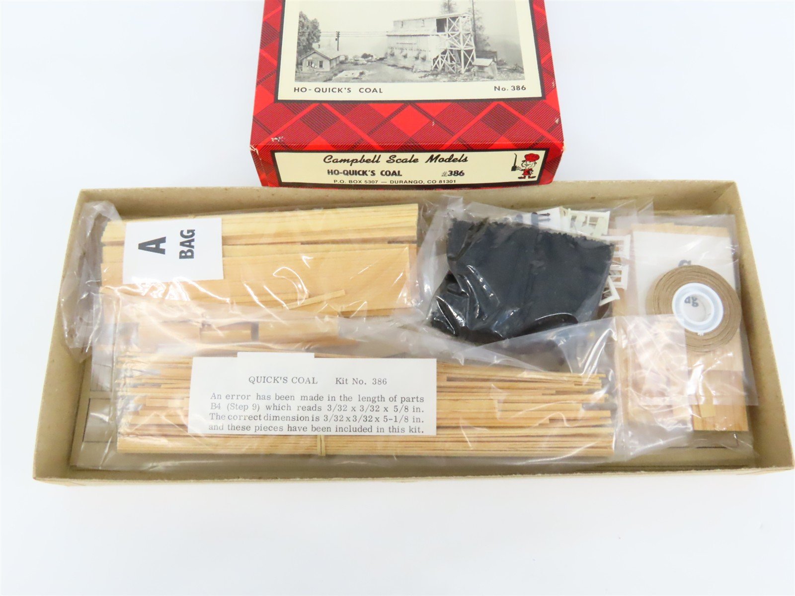 HO 1/87 Scale Campbell Scale Models Kit 386 Quick's Coal