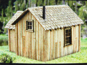 HO 1/87 Scale Wild West Laser-Cut Kit 225 Tommy Knocker's Cabin - SEALED
