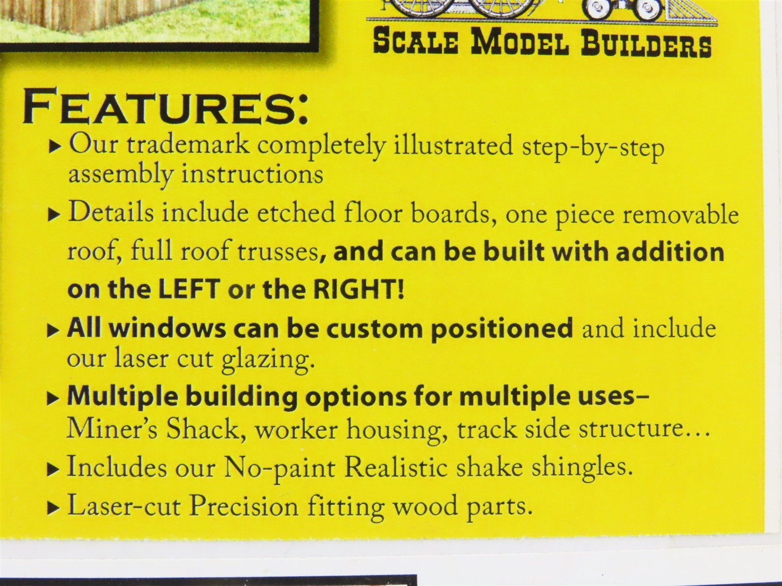 HO 1/87 Scale Wild West Laser-Cut Kit 225 Tommy Knocker's Cabin - SEALED