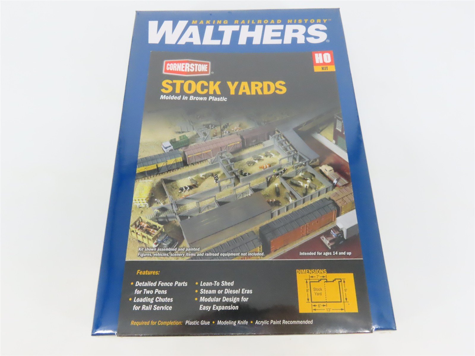 HO 1/87 Scale Walthers Cornerstone Kit 933-3047 Stock Yards - SEALED