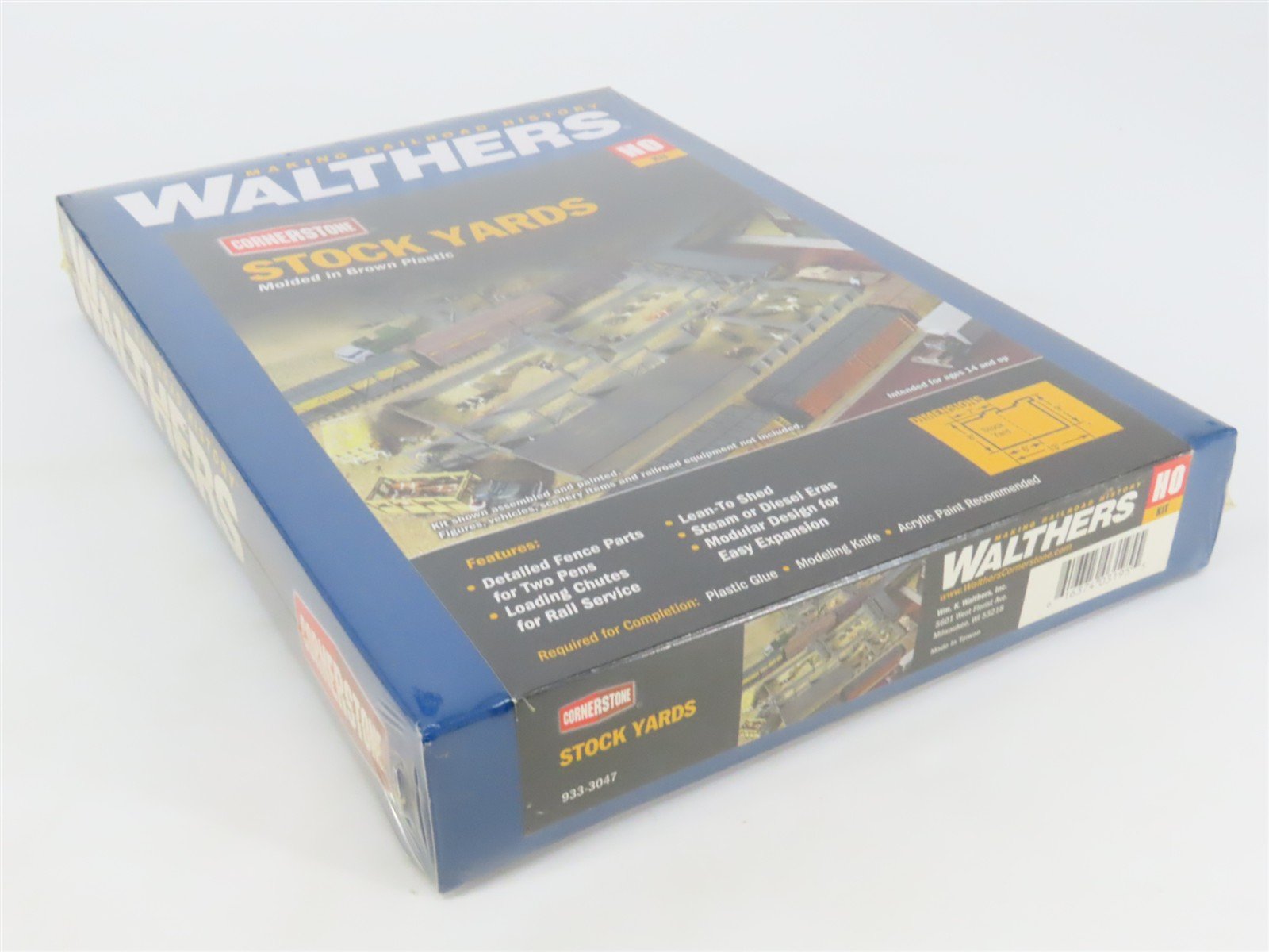 HO 1/87 Scale Walthers Cornerstone Kit 933-3047 Stock Yards - SEALED