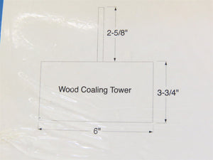 HO 1/87 Scale Walthers Cornerstone Kit 933-2922 Wood Coaling Tower - SEALED