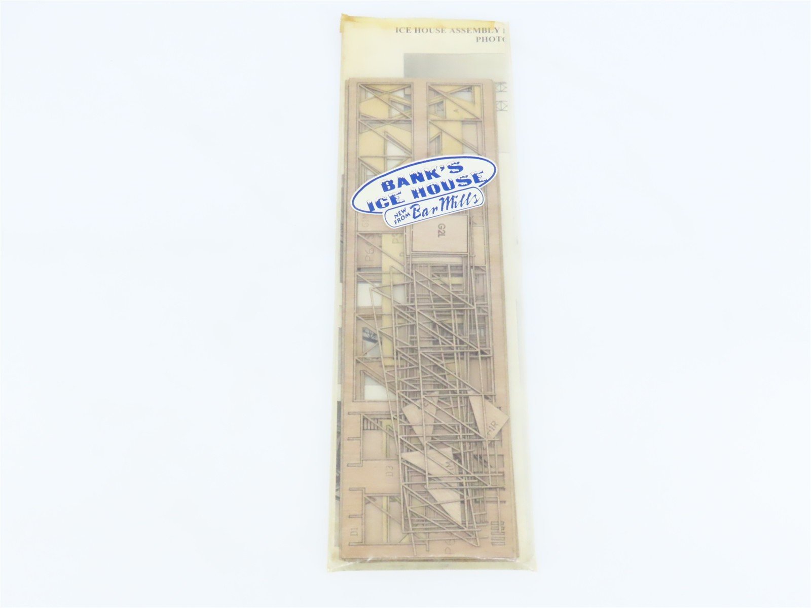 HO 1/87 Scale Bar Mills Laser-Cut Kit Bank's Ice House