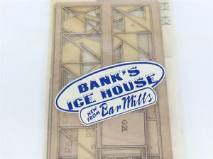 HO 1/87 Scale Bar Mills Laser-Cut Kit Bank's Ice House