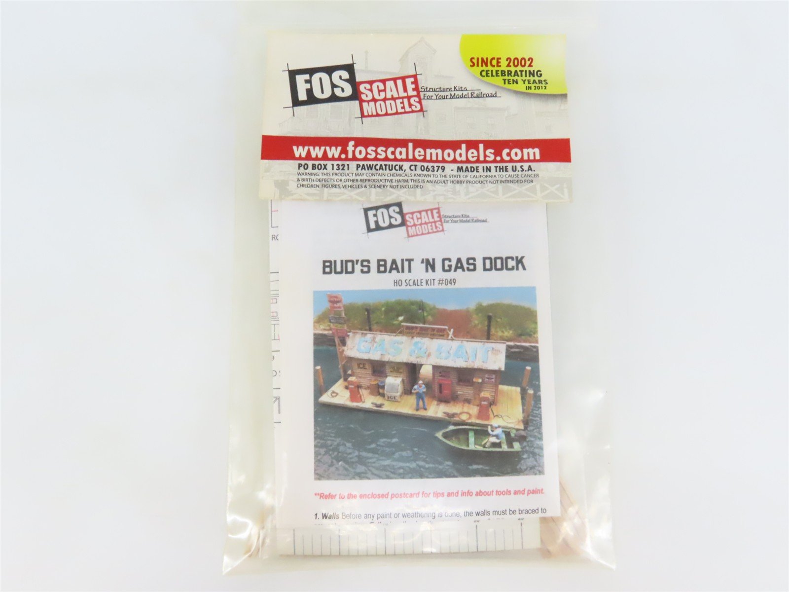HO 1/87 Scale Fos Scale Models Kit 049 Bud's Bait 'n Gas Dock