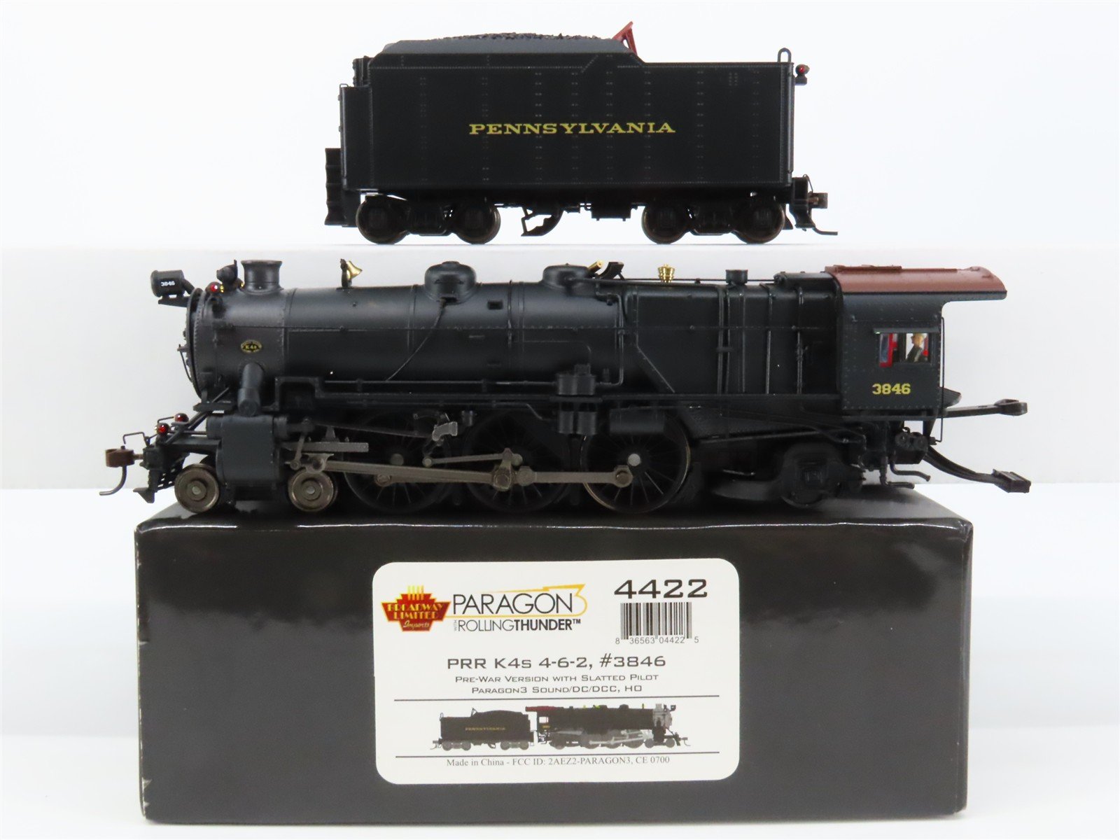 HO Broadway Limited BLI 4422 PRR Pennsylvania 4-6-2 K4s Steam #3846 - Paragon3