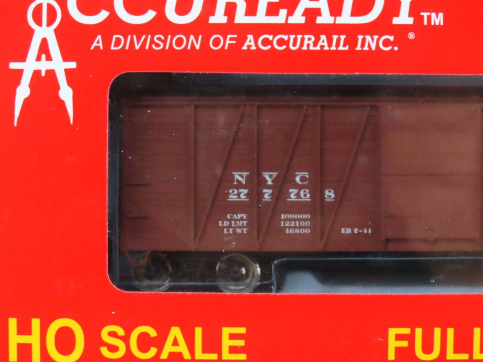 LOT of 2 HO Scale Accurail Accuready NYC/GTW 40' Wood Box Cars - Sealed
