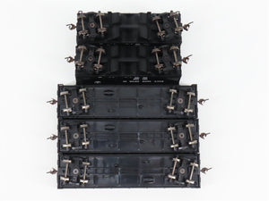 LOT of 5 HO Scale Bachmann Silver Series B&O/PRR/N&W 2-Bay Hoppers & Gondolas