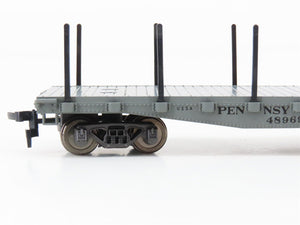LOT of 2 HO Scale Rivarossi 2237 PRR Pennsylvania Railroad Flat Cars w/ Stakes