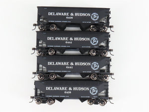 LOT of 4 HO Scale Atlas Trainman D&H Delaware & Hudson 2-Bay Open Hoppers
