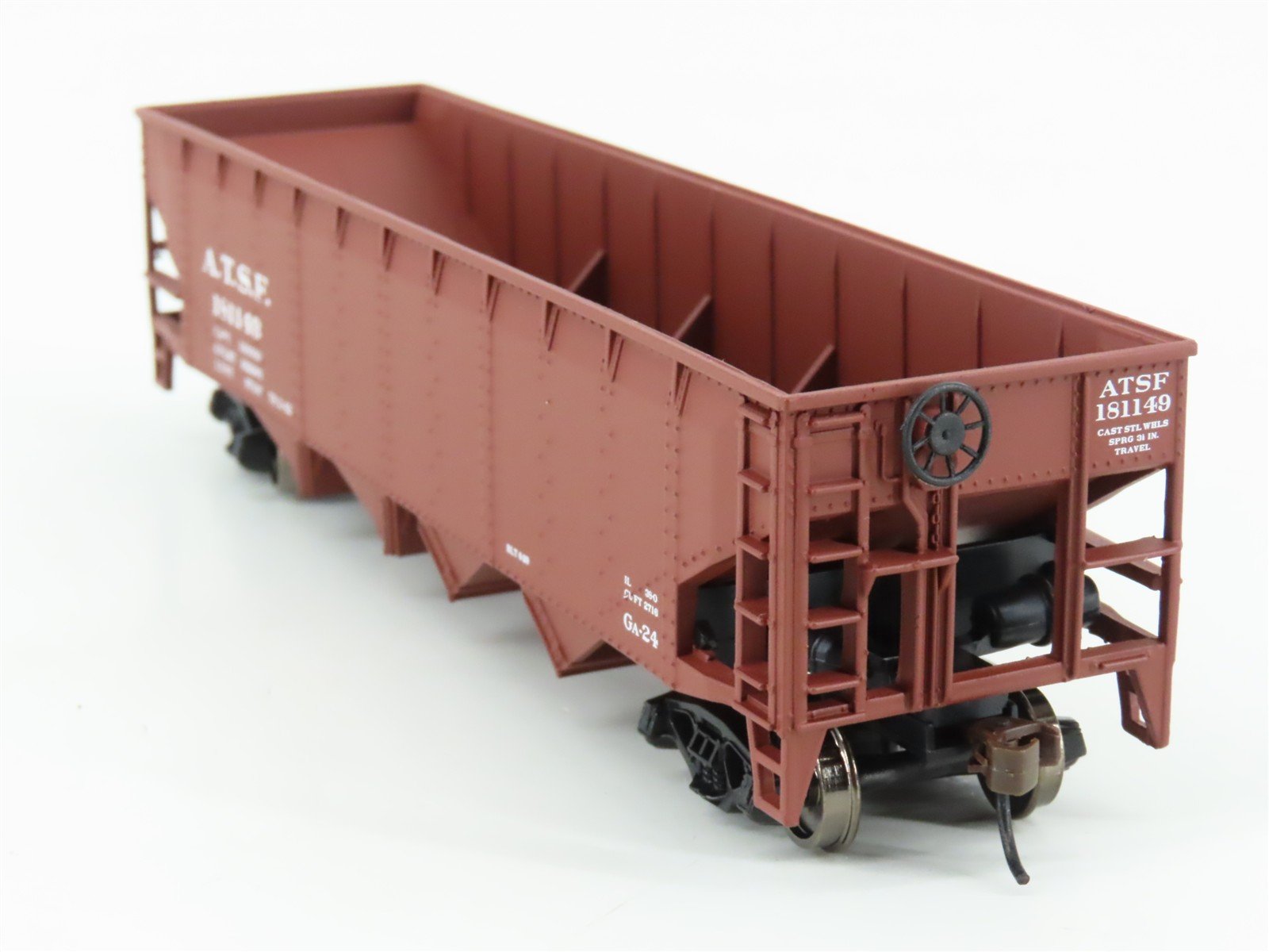 LOT of 3 HO Scale Walthers Trainline CONX/ATSF/SLSX Stock Car, Tank Car & Hopper