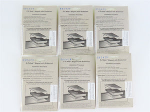 LOT of 6 HO Scale Bachmann 78999 E-Z Mate Uncoupler Magnets w/ Brakeman Figures