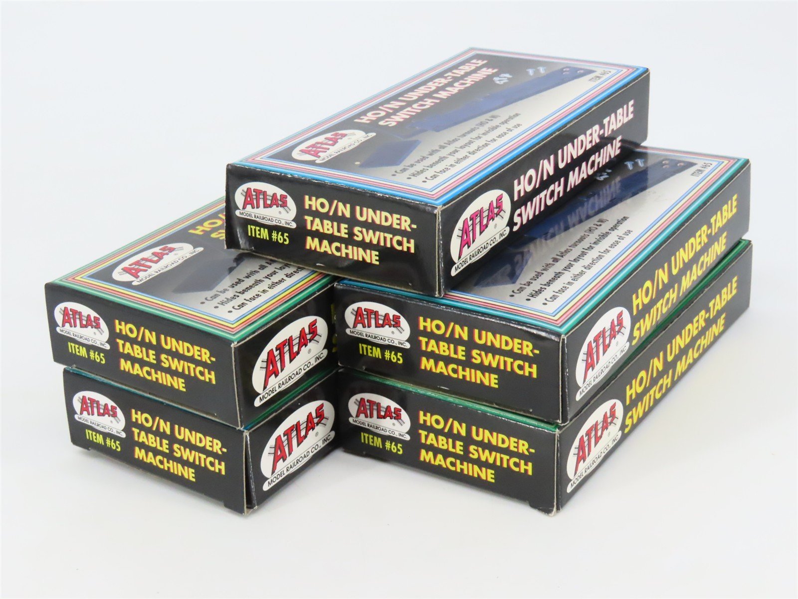 LOT of 5 HO / N Scale Atlas #65 Under-Table Switch Machines