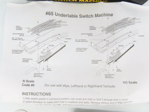 LOT of 5 HO / N Scale Atlas #65 Under-Table Switch Machines