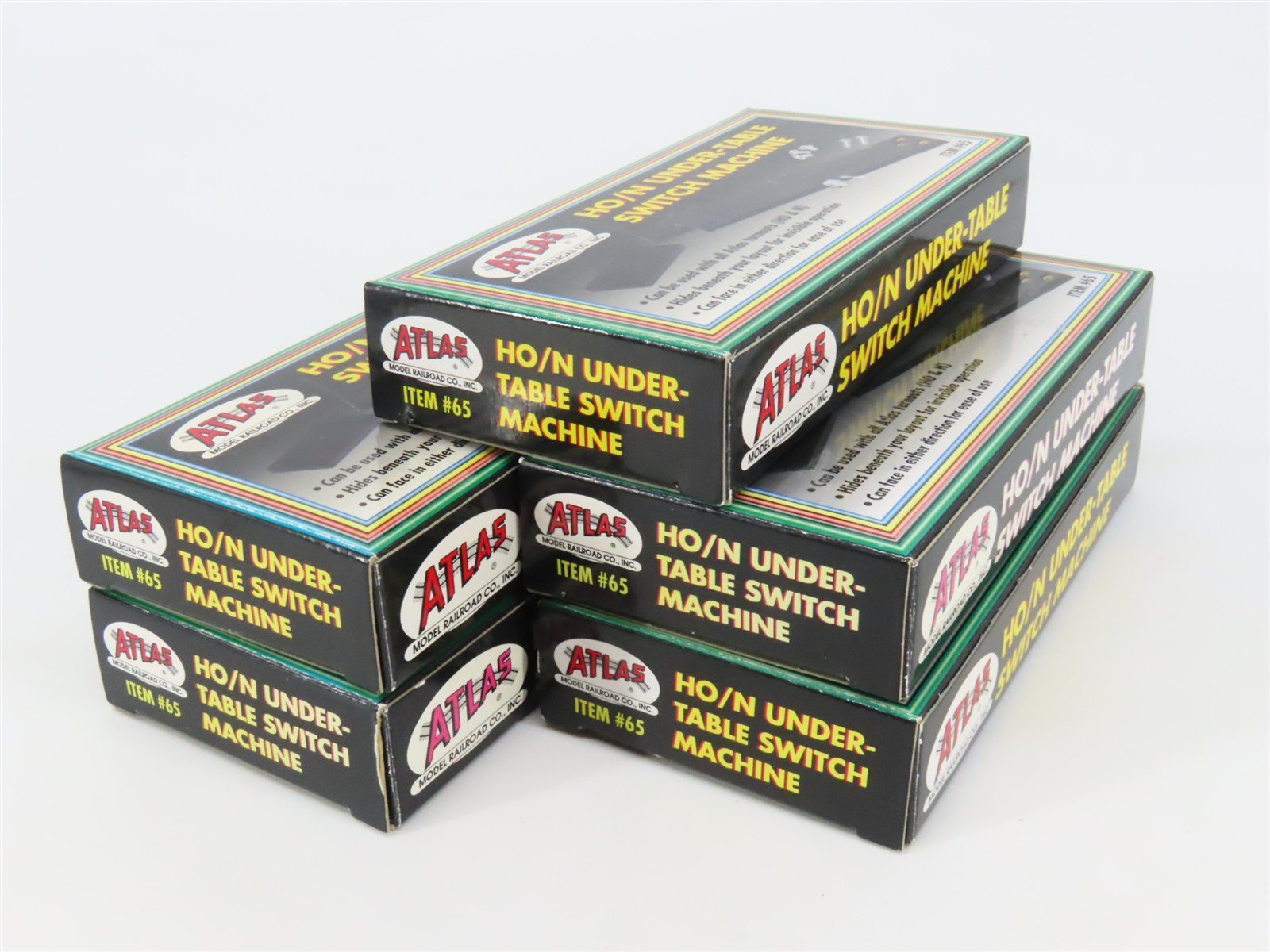 LOT of 5 HO / N Scale Atlas #65 Under-Table Switch Machines