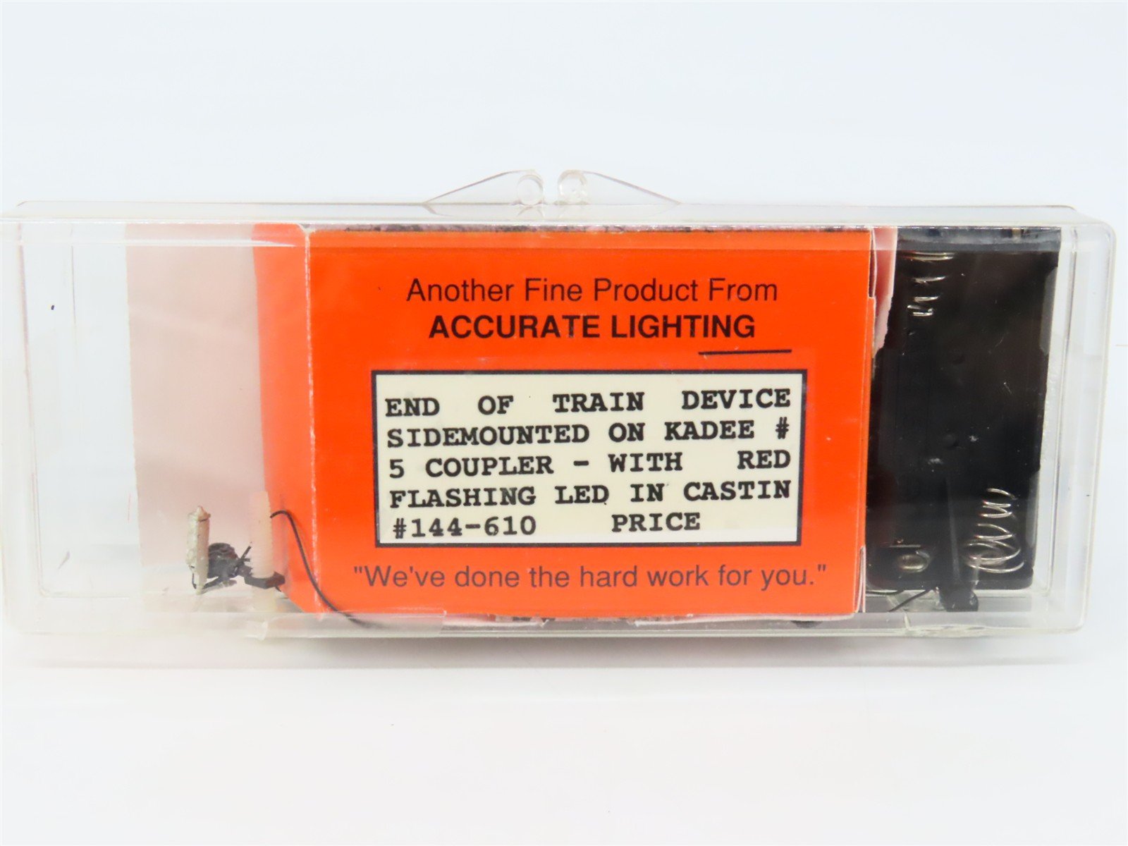 HO Scale Accurate Lighting #144-610 EOTD End-Of-Train-Device w/ Kadee Coupler