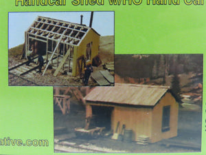 HO 1/87 Scale Durango Press Kit DP-32 Handcar Shed w/ Hand Car - SEALED