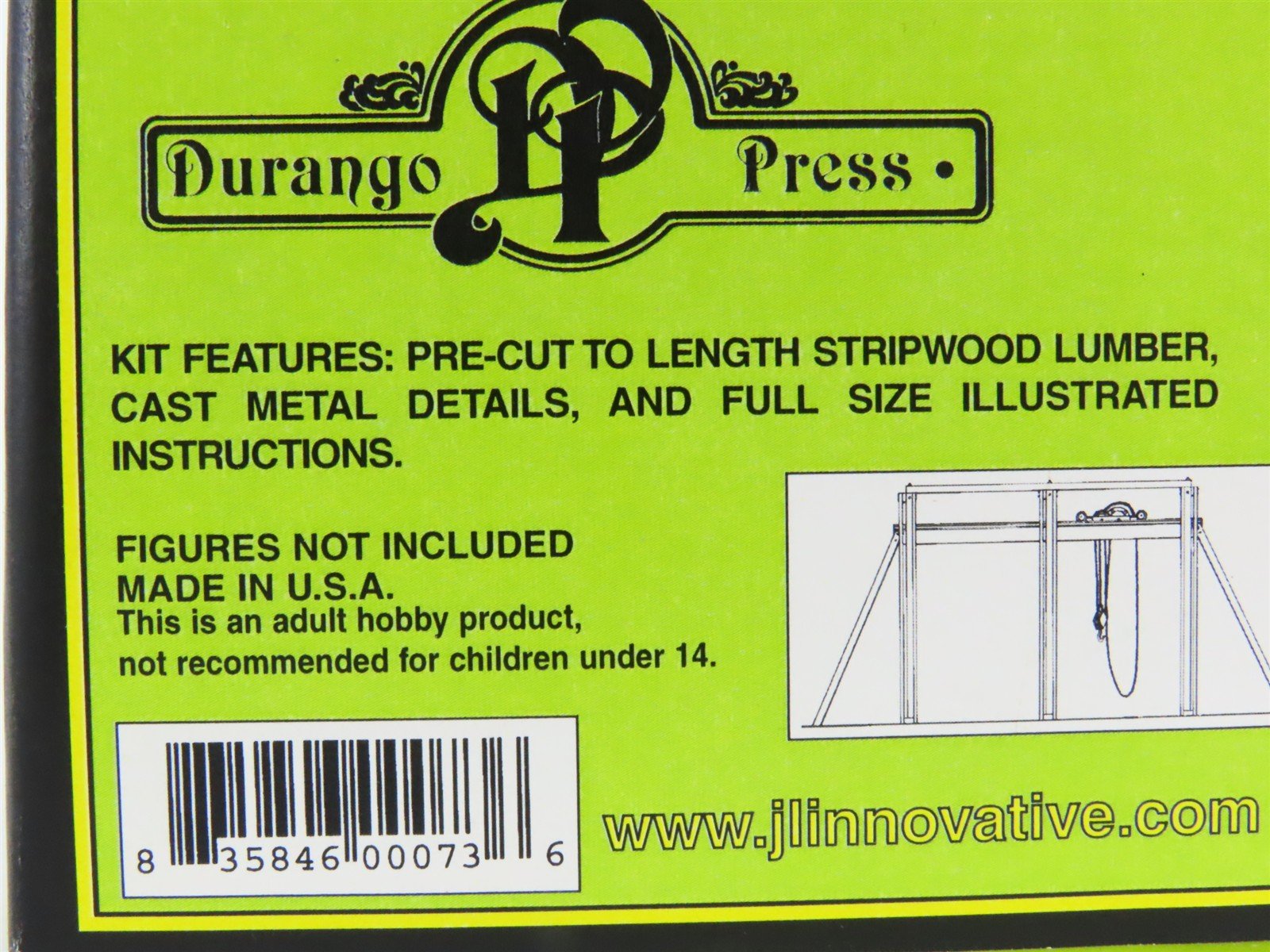 HO 1/87 Scale Durango Press Kit DP-73 Traveling Crane