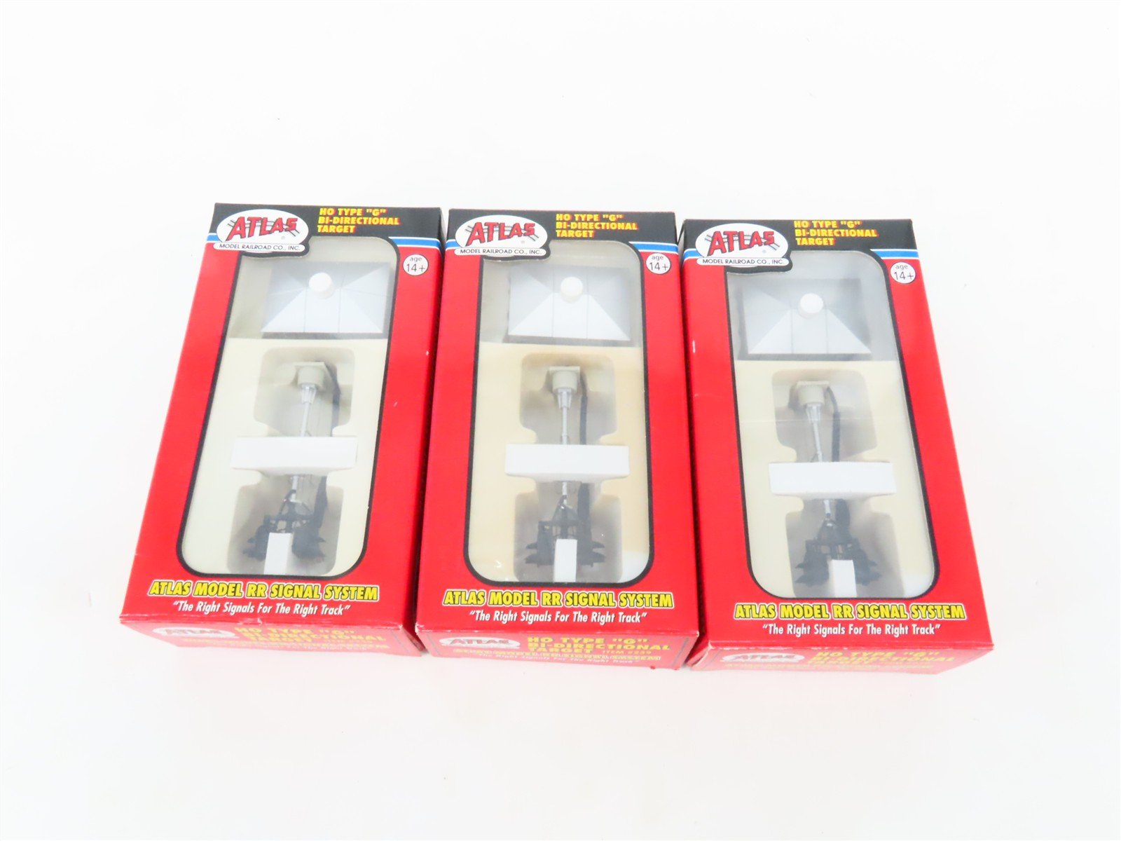 LOT of 3 HO 1/87 Scale Atlas #239 Type "G" Bi-Directional Target Signals