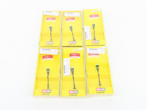 LOT of 6 HO 1/87 Scale BRAWA 5180 Gas Street Lights