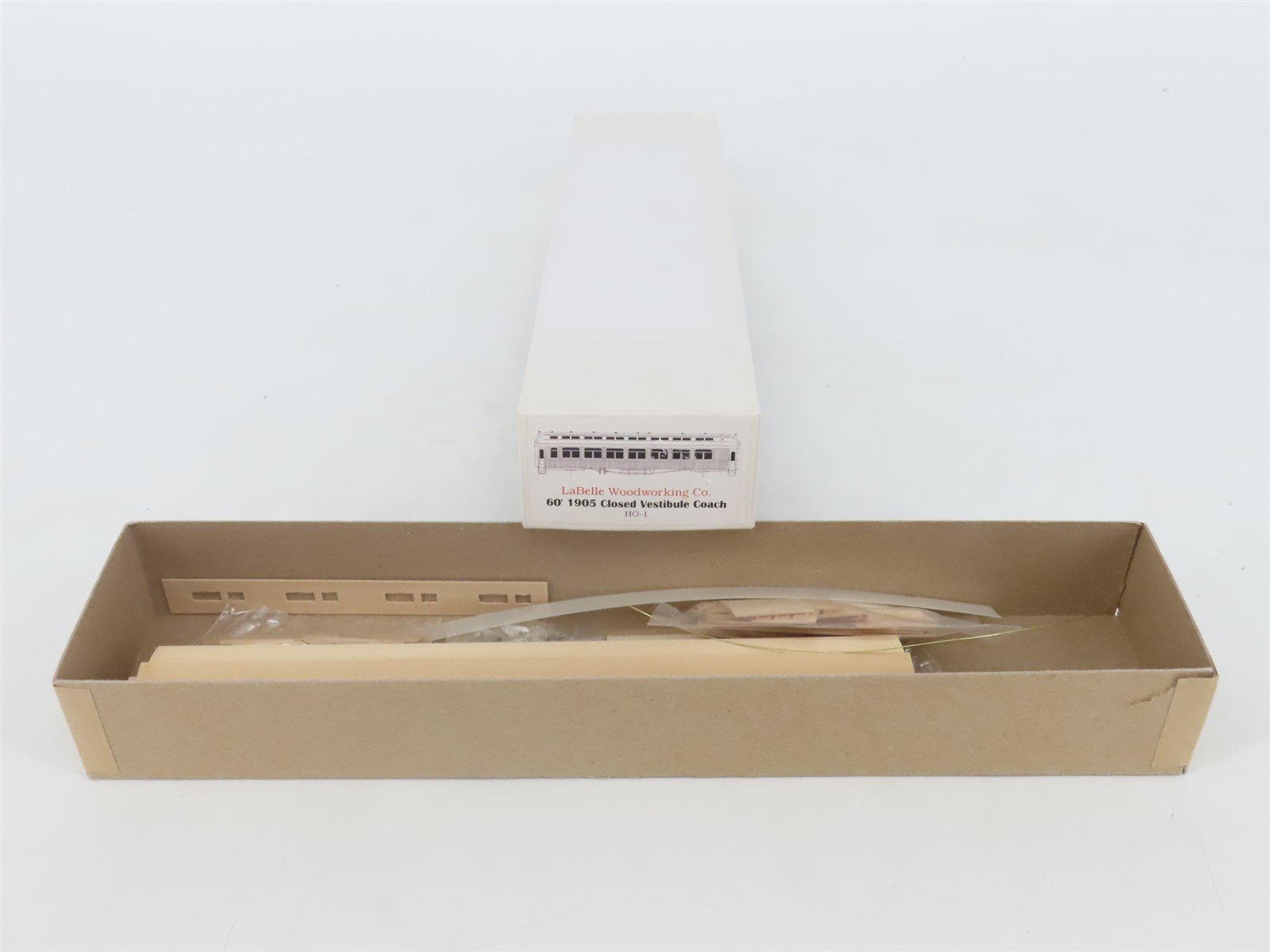 HO Scale LaBelle Kit #HO-1 Undecorated 60' 1905 Closed Vestibule Coach Passenger