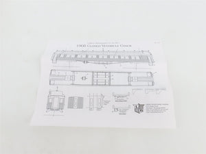 HO Scale LaBelle Kit #HO-1 Undecorated 60' 1905 Closed Vestibule Coach Passenger