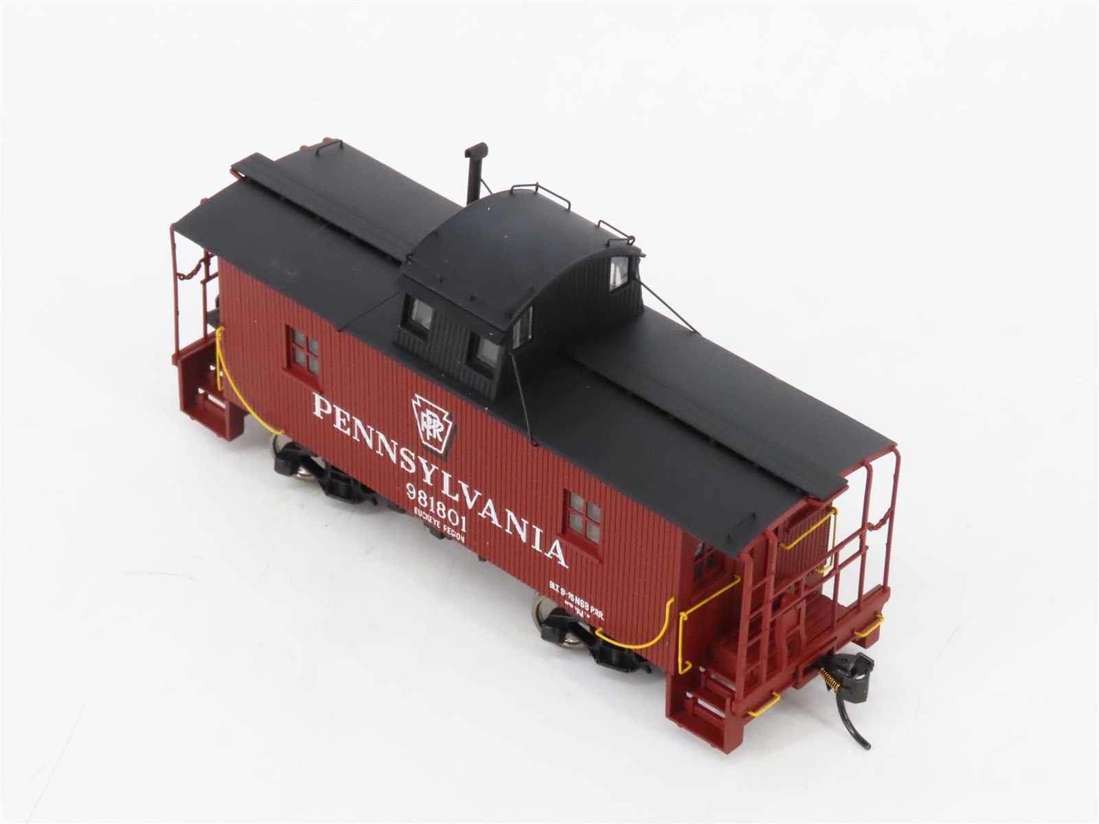 HO Walthers Platinum 932-7652 PRR Pennsylvania N6B Center Cupola Caboose #981801