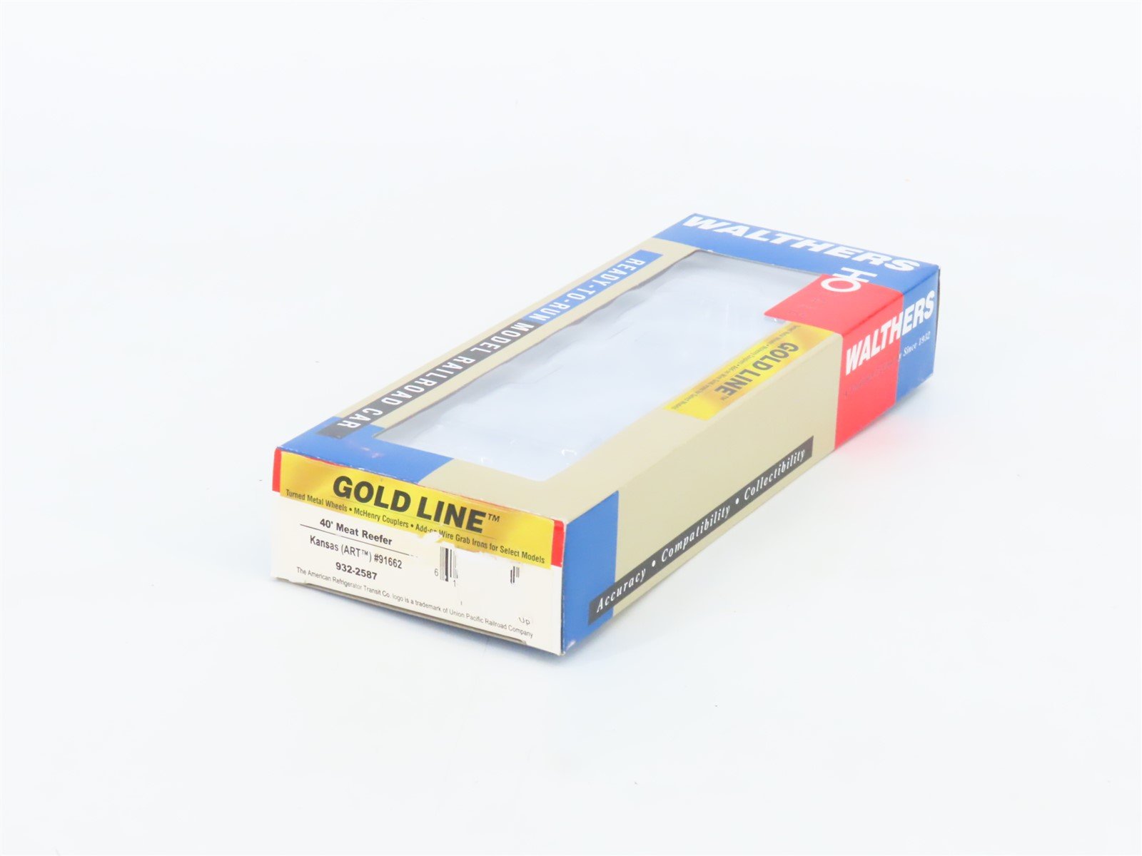 HO Scale Walthers Gold Line 932-2587 ART Kansas Packing 40' Meat Reefer #91662