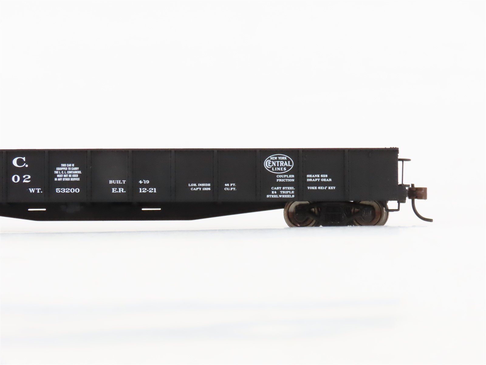 HO Scale Walthers Gold 932-7468 NYC New York Central 46' USRA Gondola #337902