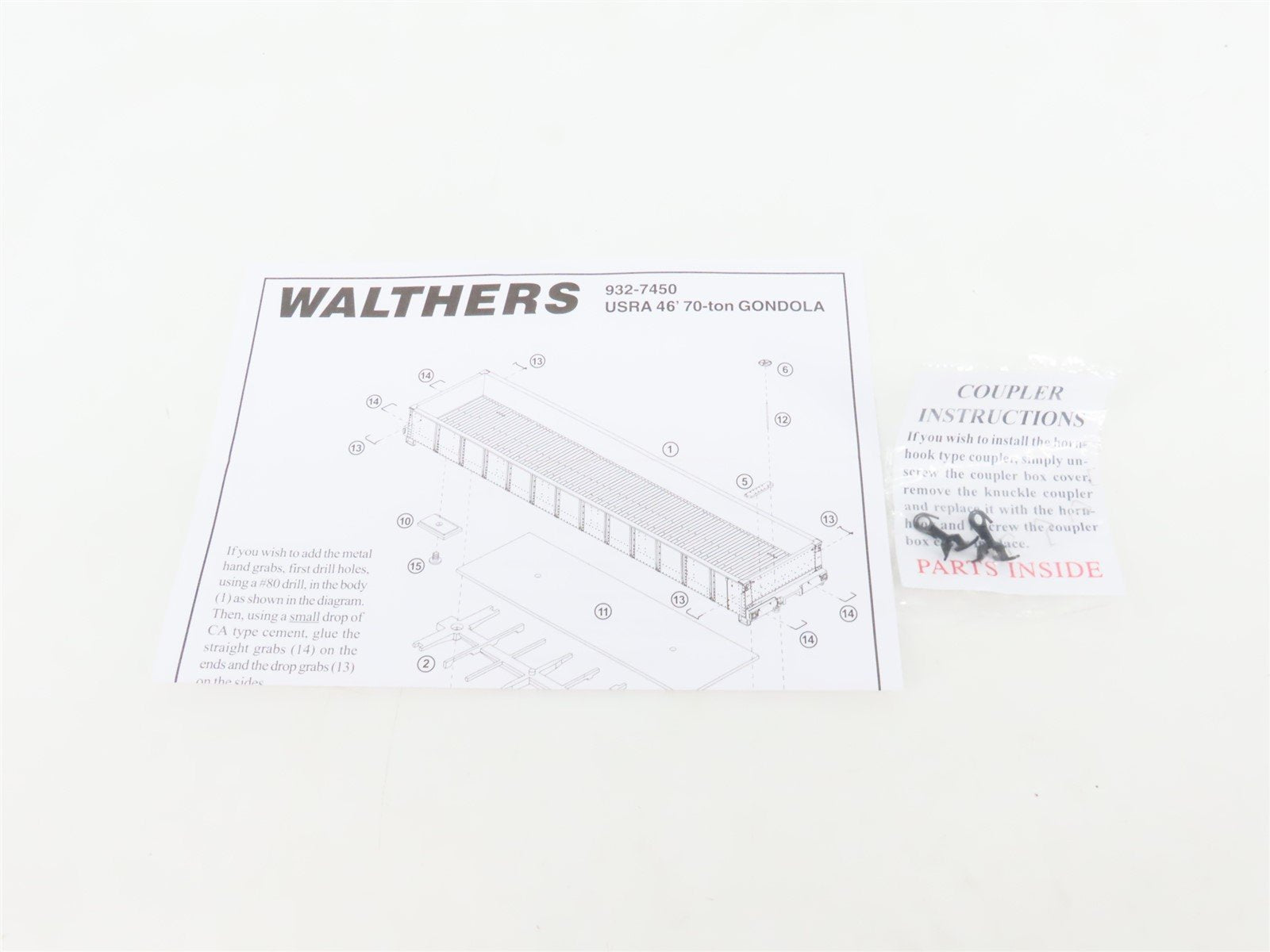 HO Scale Walthers Gold 932-7468 NYC New York Central 46' USRA Gondola #337902