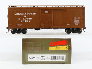HO Roundhouse 84676 M&STL Minneapolis & St. Louis 40' Wood Box Car #20434
