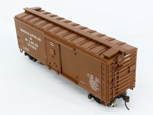 HO Roundhouse 84676 M&STL Minneapolis & St. Louis 40' Wood Box Car #20434