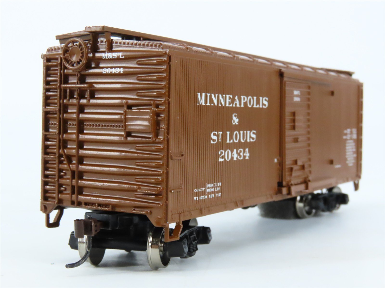 HO Roundhouse 84676 M&STL Minneapolis & St. Louis 40' Wood Box Car #20434