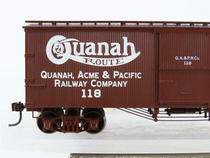 HO Scale Roundhouse 84240 QA&PRCo Quanah Route 36' Wood Box Car #118