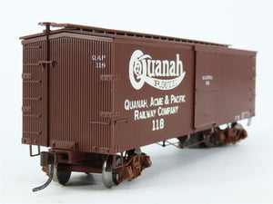 HO Scale Roundhouse 84240 QA&PRCo Quanah Route 36' Wood Box Car #118