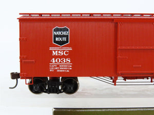HO Scale Roundhouse 84182 MSC Mississippi Central 36' Wood Box Car #4038