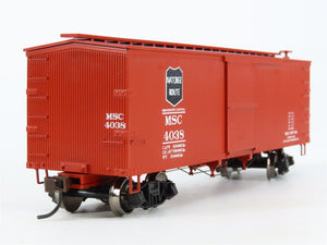 HO Scale Roundhouse 84182 MSC Mississippi Central 36' Wood Box Car #4038