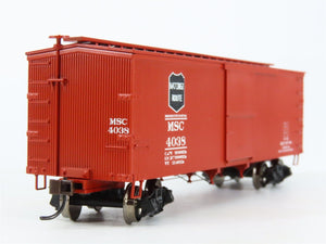 HO Scale Roundhouse 84182 MSC Mississippi Central 36' Wood Box Car #4038