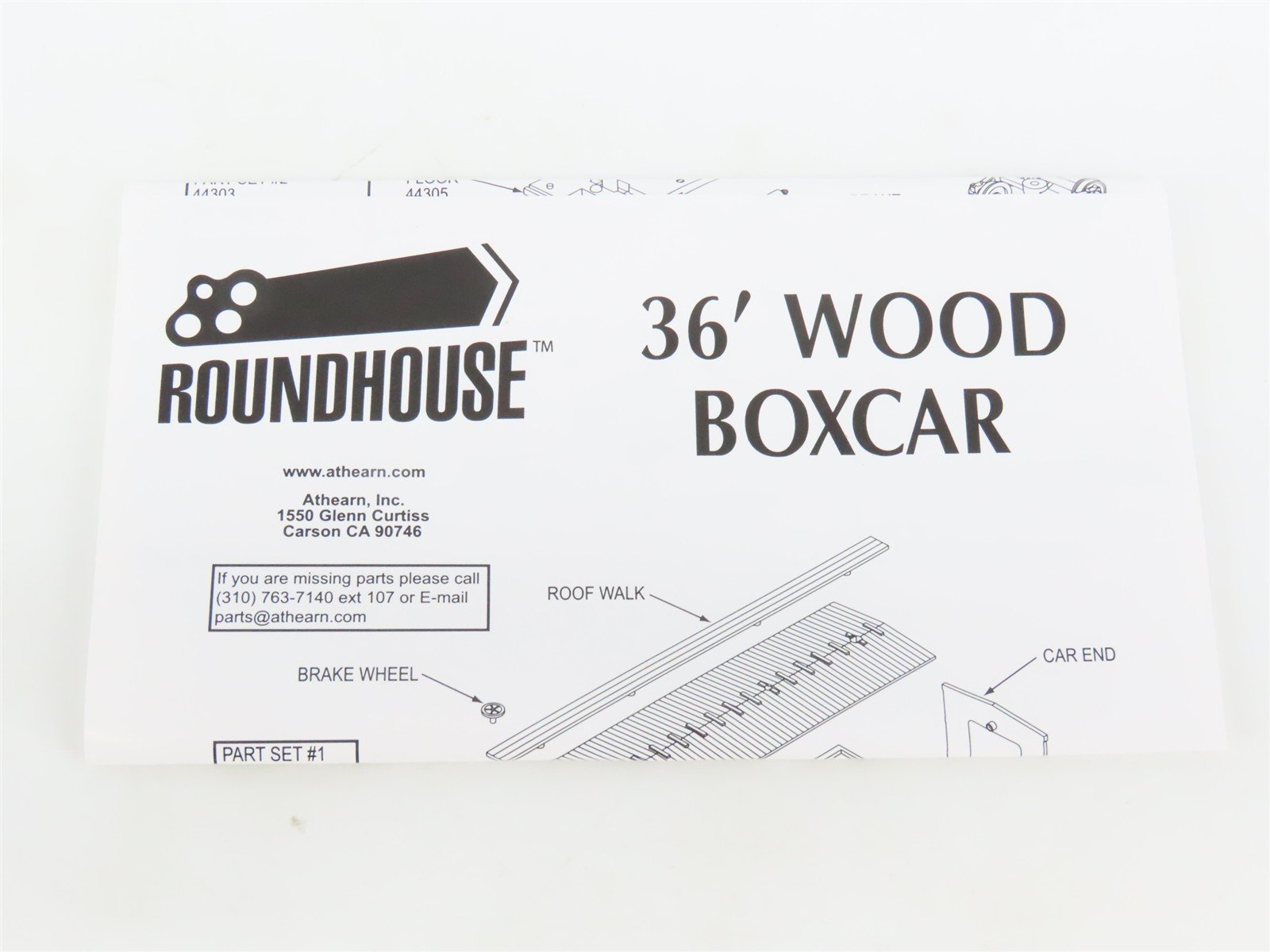 HO Scale Roundhouse 84182 MSC Mississippi Central 36' Wood Box Car #4038