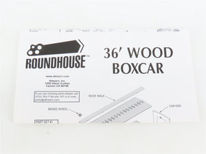 HO Scale Roundhouse 84182 MSC Mississippi Central 36' Wood Box Car #4038