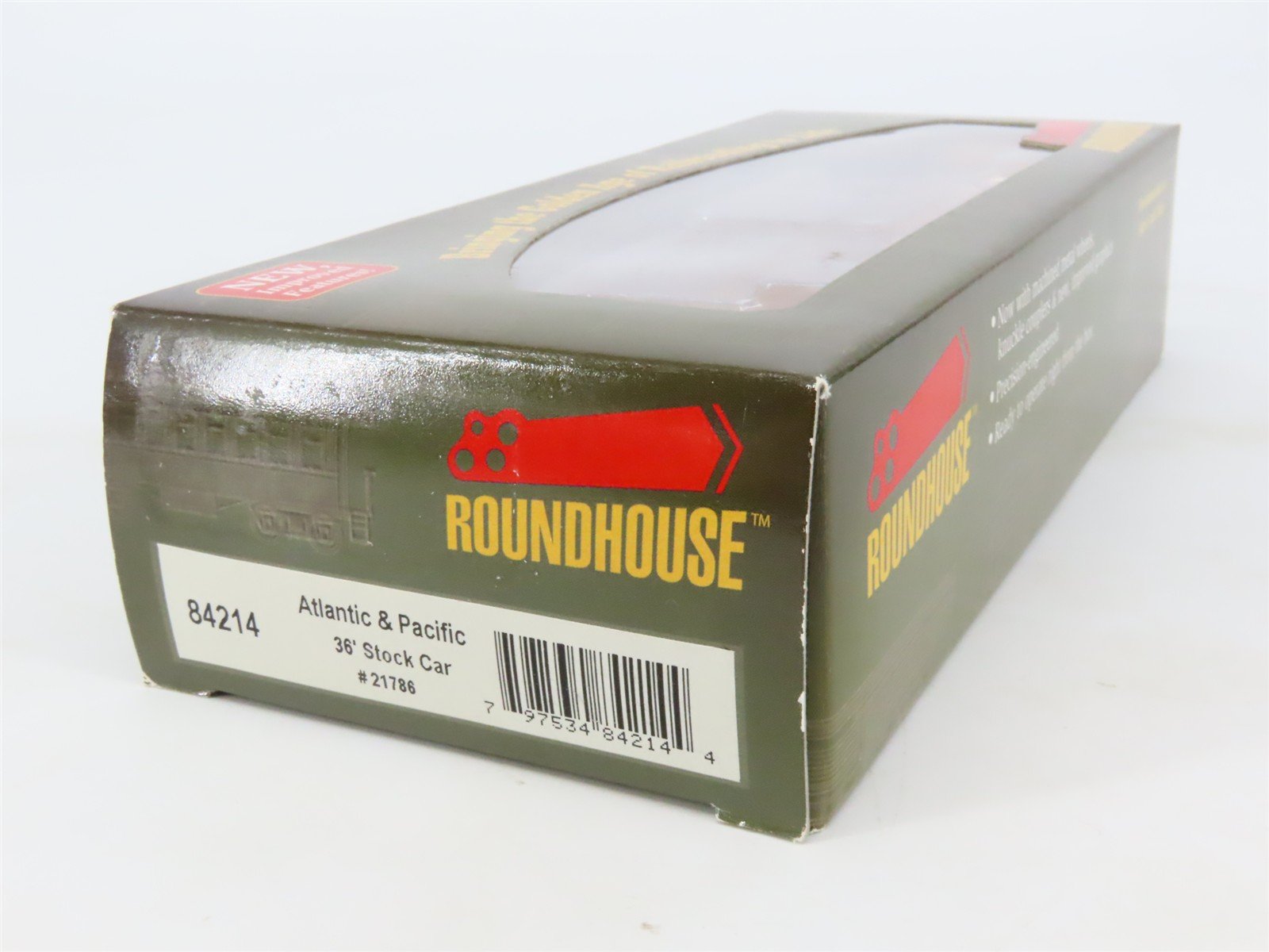 HO Scale Roundhouse 84226 A&P Atlantic & Pacific 36' Stock Car #21786