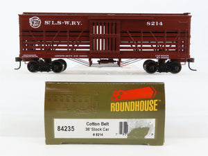 HO Scale Roundhouse 84235 SSW Cotton Belt Route 36' Stock Car #8214