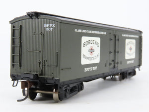 HO Scale Roundhouse 84591 BFPX Borden's 40' Glass-Lined Wood Milk Car #507
