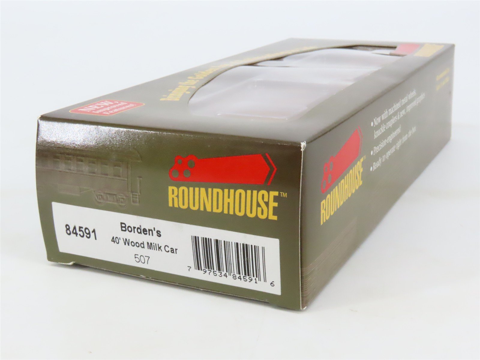 HO Scale Roundhouse 84591 BFPX Borden's 40' Glass-Lined Wood Milk Car #507